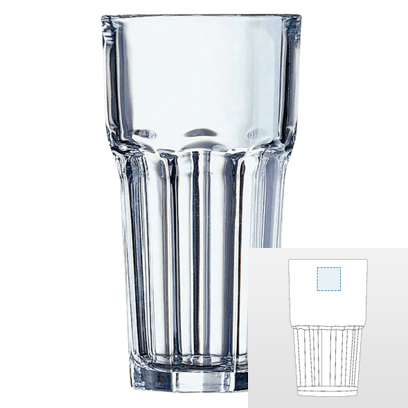 Tall glass tumbler - ARCOROC™ - Granity