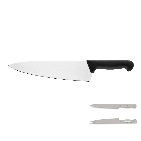 Kökskniv i rostfritt stål med plasthandtag - Professional Line 1 Kökskniv i rostfritt stål med plasthandtag - Professional Line 1