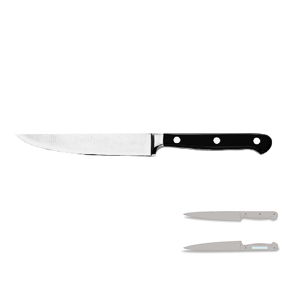 Rustfritt stål takket kniv med plasthåndtak - Blademaster Rustfritt stål takket kniv med plasthåndtak - Blademaster