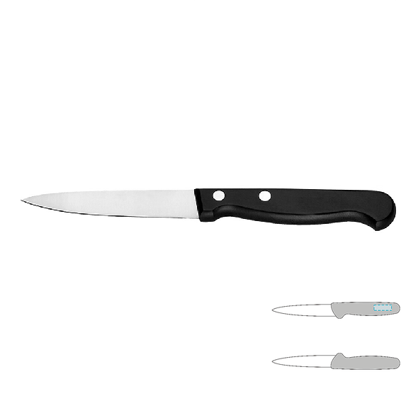 Couteau à éplucher en acier inoxydable avec manche plastique - Classic