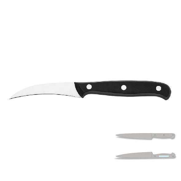 Couteau tournant en acier inox avec manche plastique - Chefcut Couteau tournant en acier inox avec manche plastique - Chefcut