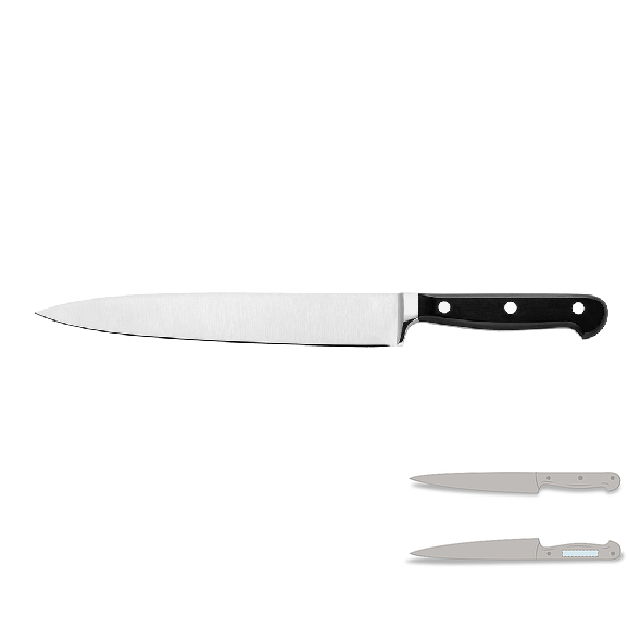 Cuchillo para trinchar de acero inoxidable con mango de plástico -  Blademaster