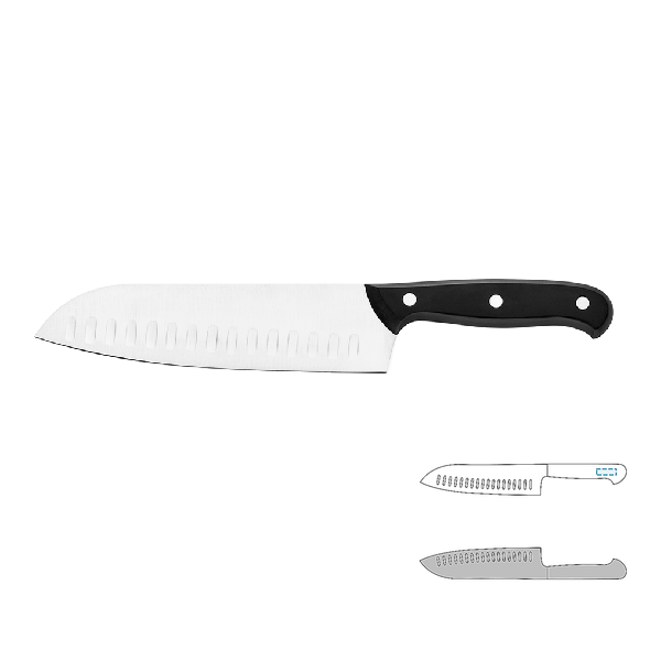 Coltello santoku in acciaio inox con manico in plastica - Solo Coltello santoku in acciaio inox con manico in plastica - Solo