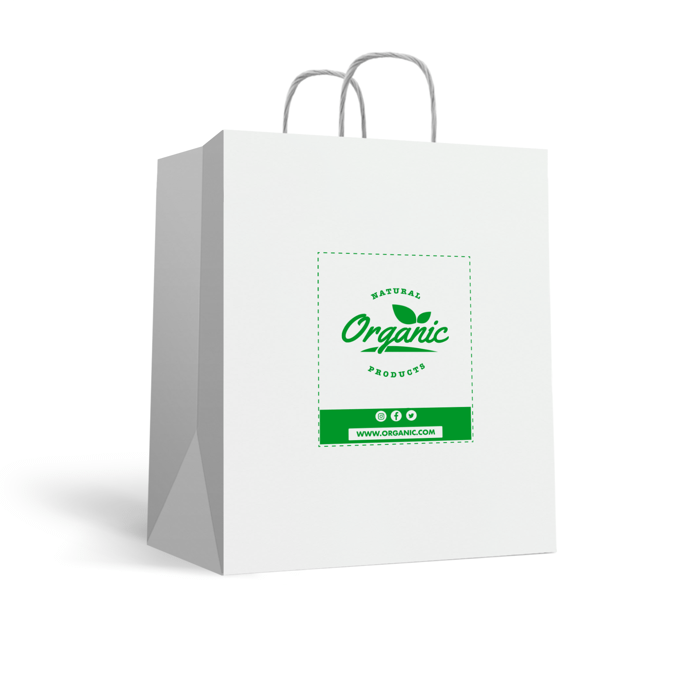 100 Vertical paper carrier bag with twisted handles €35.89