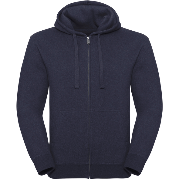 Sweat-shirt mélangé authentique avec zip et capuche Personnalisé | Prix le  plus bas garanti|BIZAY