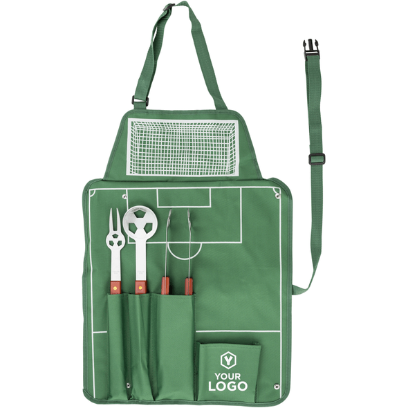 Schürze aus Nylon (600D) mit Grillset Schürze aus Nylon (600D) mit Grillset