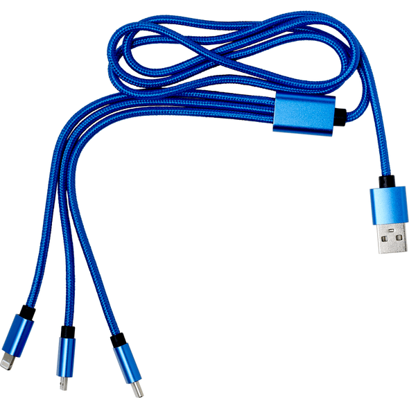 Nylon 4-1 USB ladekabel