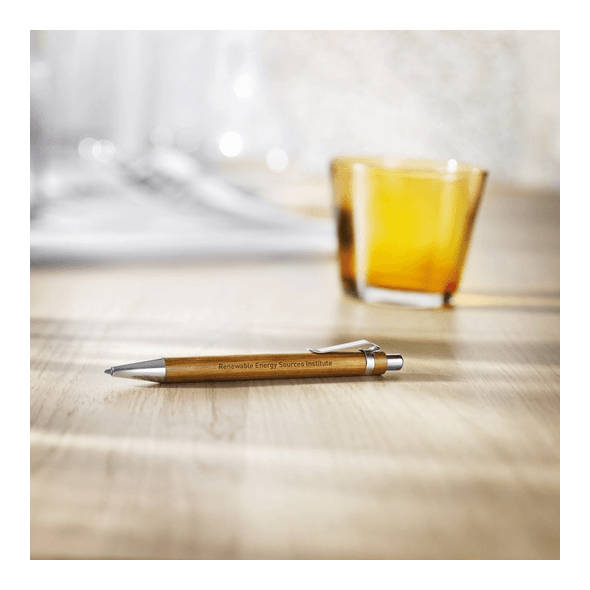 Bamboe automatische balpen Bamboe automatische balpen