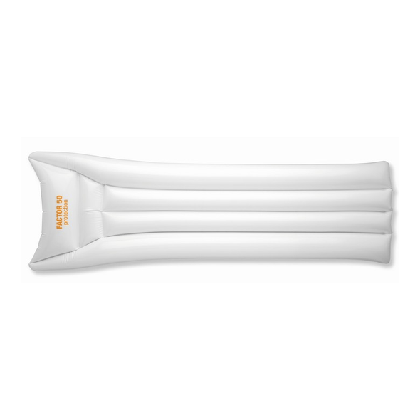 Matelas de plage en PVC uni blanc Matelas de plage en PVC uni blanc