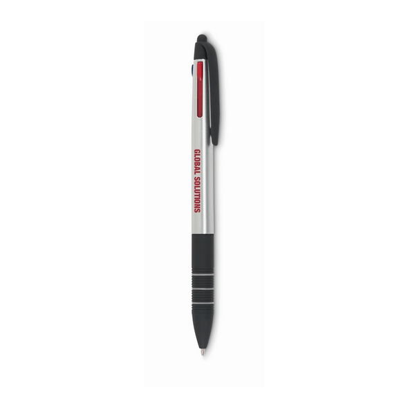 Stylo à encre 3 couleurs avec stylet Stylo à encre 3 couleurs avec stylet