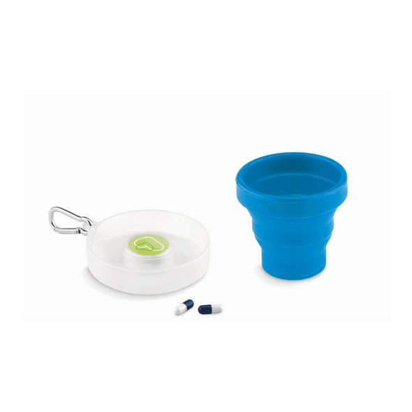 Copo de silicone dobrável CUP PILL Copo de silicone dobrável CUP PILL