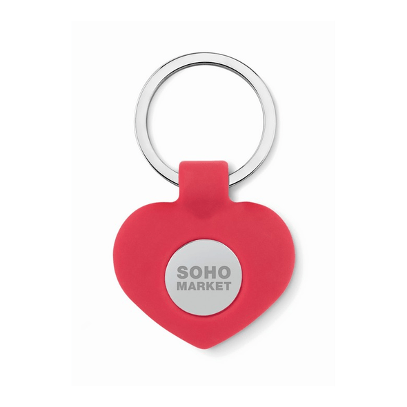 Porte-clés en silicone avec jeton Porte-clés en silicone avec jeton