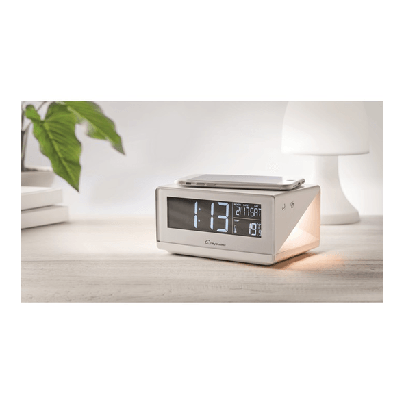 LED-Uhr und kabelloses Ladegerät LED-Uhr und kabelloses Ladegerät