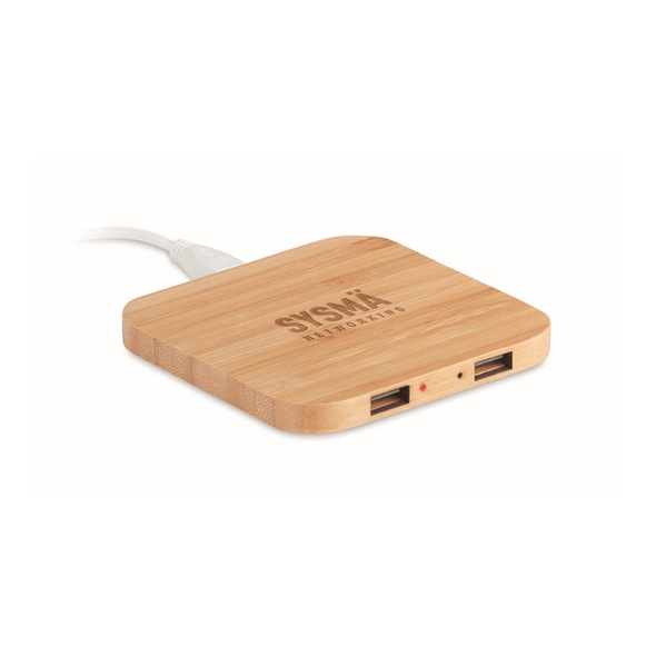 Chargeur sans fil en bambou Chargeur sans fil en bambou