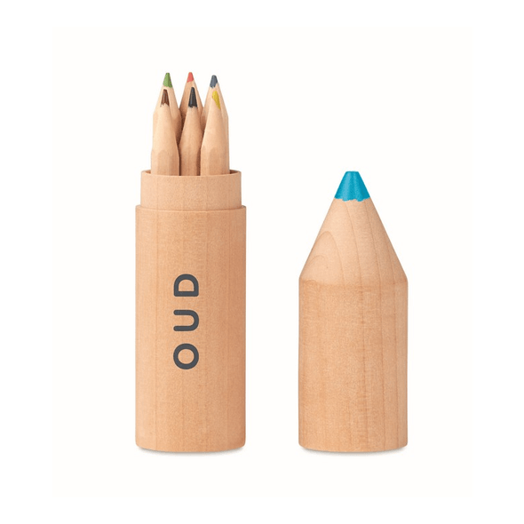 6 Bleistifte in Holzbox