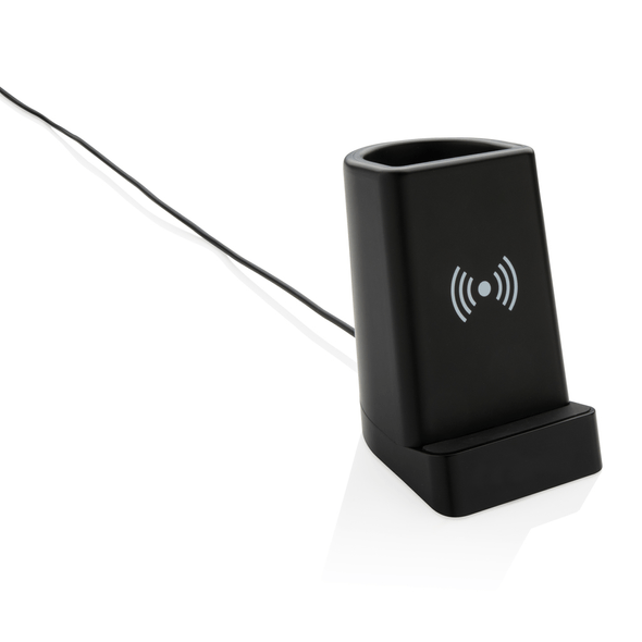 Oplichtend logo 5W pennenhouder voor draadloos opladen Oplichtend logo 5W pennenhouder voor draadloos opladen