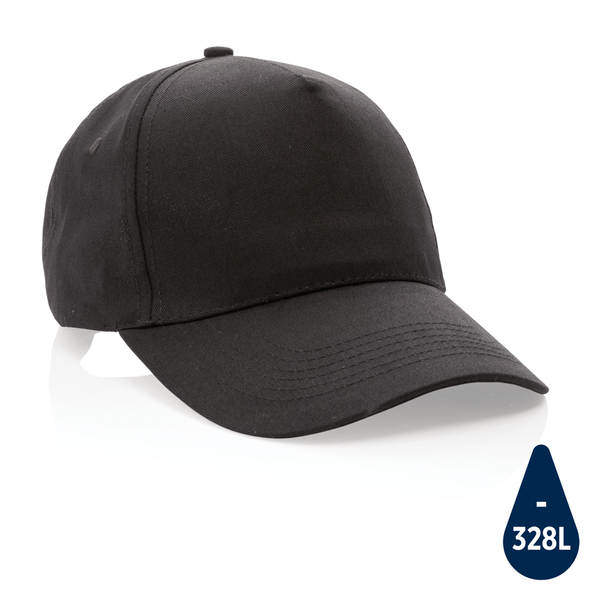 Casquette Impact 5 panneaux 190gr en coton recyclé avec traceur AWARE™ Casquette Impact 5 panneaux 190gr en coton recyclé avec traceur AWARE™