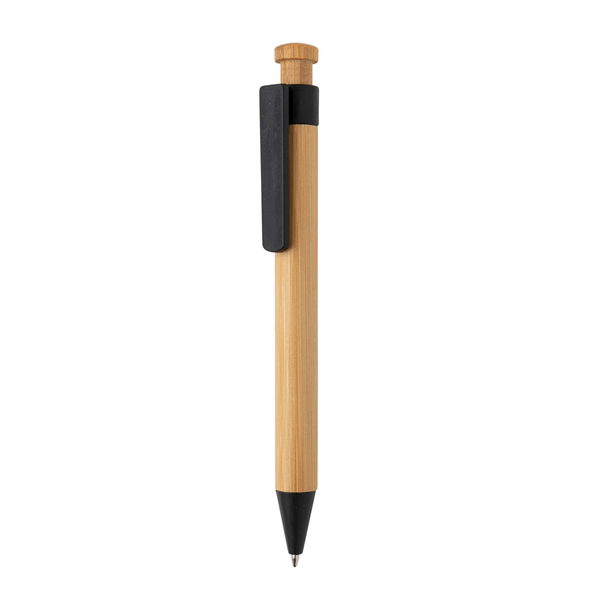 Bambus pen med wheatstraw klip