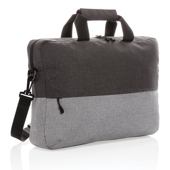 Borsa porta PC RFID 15,6" RPET Duo color senza PVC Borsa porta PC RFID 15,6" RPET Duo color senza PVC