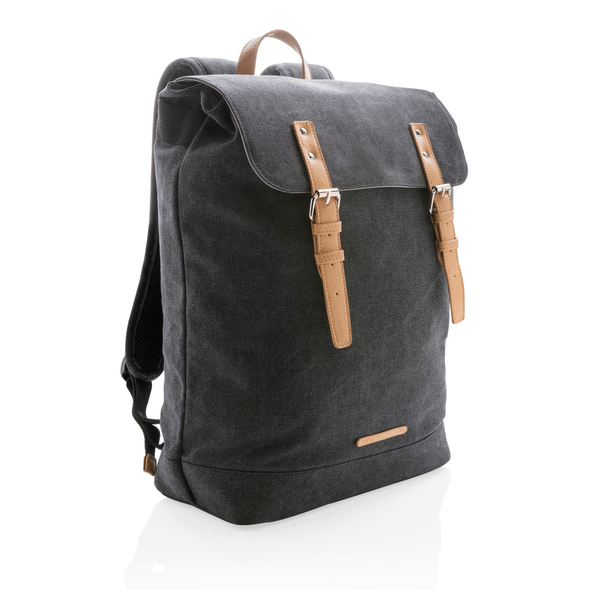Canvas laptop backpack PVC free Canvas laptop backpack PVC free