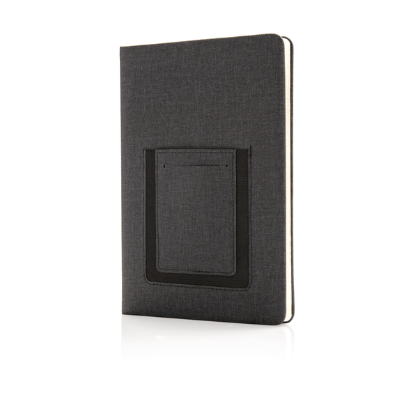Deluxe A5 Notebook with phone pocket