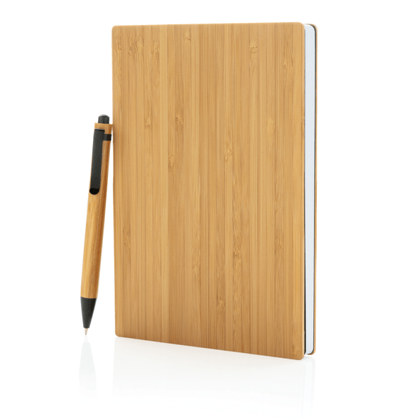 GiftRetail MO6202 - Quaderno A5 e penna in sughero di SUBER SET