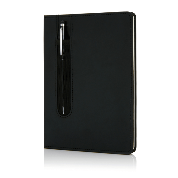 Caderno PU A5 de capa dura padrão com caneta stylus Caderno PU A5 de capa dura padrão com caneta stylus