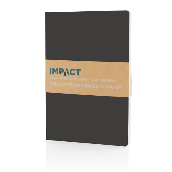 Carnet de notes A5 en papier de pierre à couverture souple Impact Carnet de notes A5 en papier de pierre à couverture souple Impact