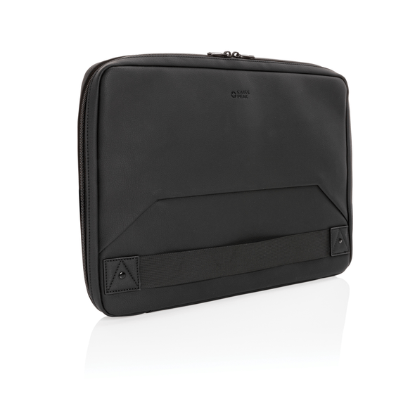 Swiss Peak custodia per laptop in pelle vegana per workstation senza PVC Swiss Peak custodia per laptop in pelle vegana per workstation senza PVC