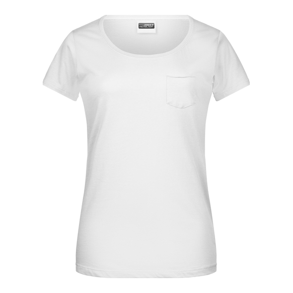 James & Nicholson | Camiseta de mujer con bolsillo en el pecho