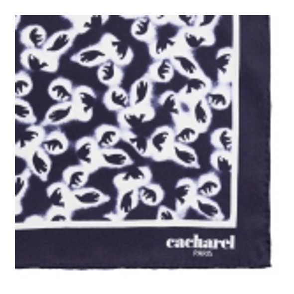 Cacharel | Hirondelle Marineblauer Seidenschal Cacharel | Hirondelle Marineblauer Seidenschal