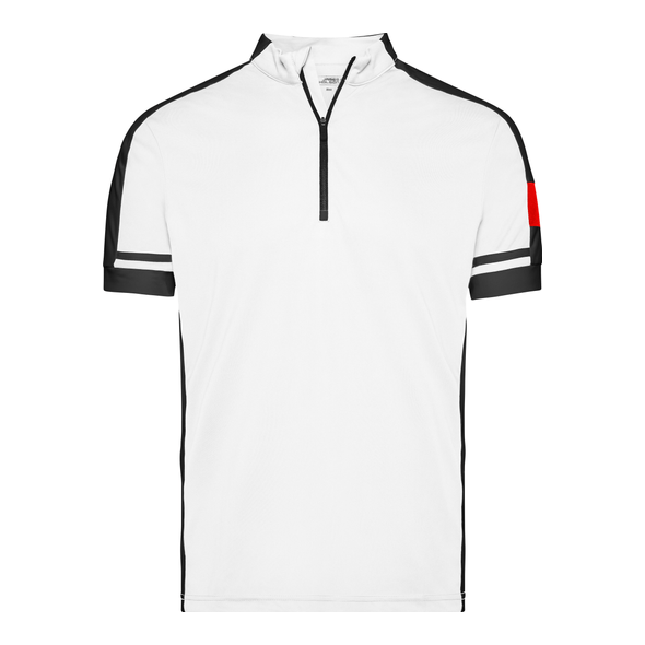 James & Nicholson | T-shirt cycliste demi-zip homme casual