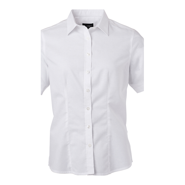 James & Nicholson | Oxford klassiek damesshirt met korte mouwen James & Nicholson | Oxford klassiek damesshirt met korte mouwen