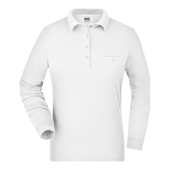 James & Nicholson | Langærmet arbejdspoloshirt til kvinder med brystlomme James & Nicholson | Langærmet arbejdspoloshirt til kvinder med brystlomme
