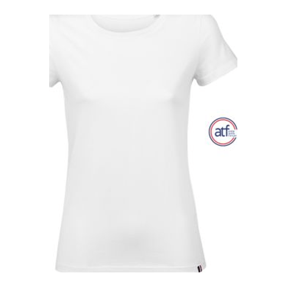 T-shirt dames met ronde kraag Made in France