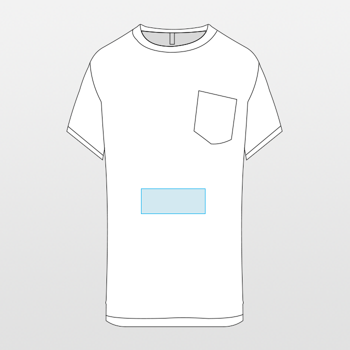 Kariban | T-shirt z kieszenią z ekologicznej bawełny