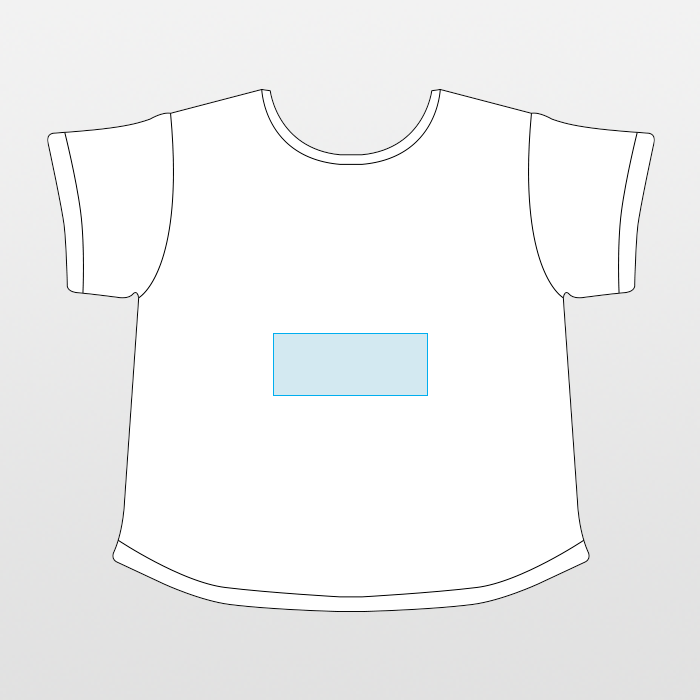 Skinni Fit | Kort firkantet T-skjorte for kvinner