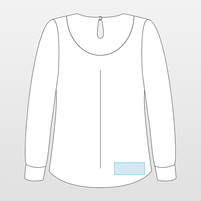 Kariban | Blusa a maniche lunghe in crêpe per donna