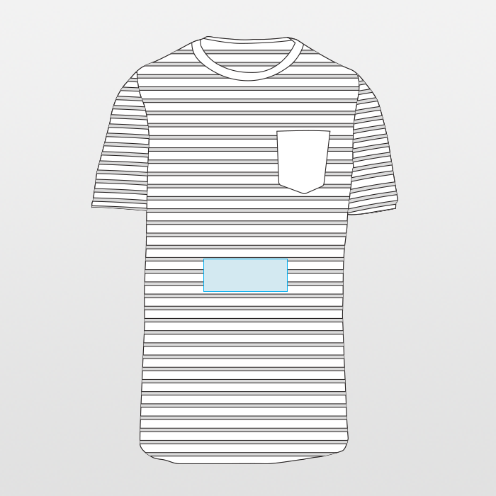 Kariban | T-shirt w marynarskie paski z krótkim rękawem i kieszenią