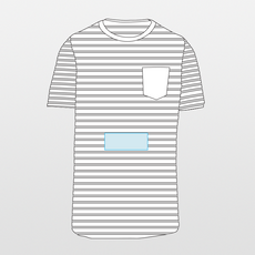 Kariban | T-shirt a righe stile marinaio a maniche corte con taschino