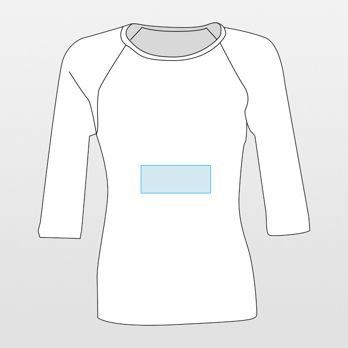 Bella | Unisex-Baseball-T-Shirt mit 3/4 Ärmeln