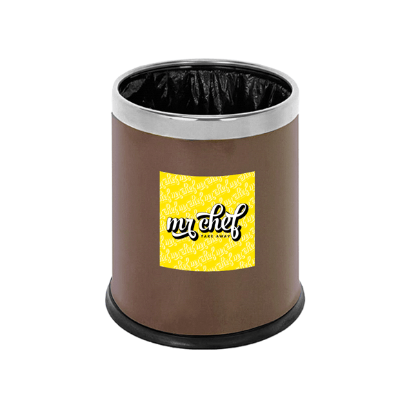 "Deluxe" pyöreä makuuhuoneen paperisäiliö teräksessä "Deluxe" pyöreä makuuhuoneen paperisäiliö teräksessä