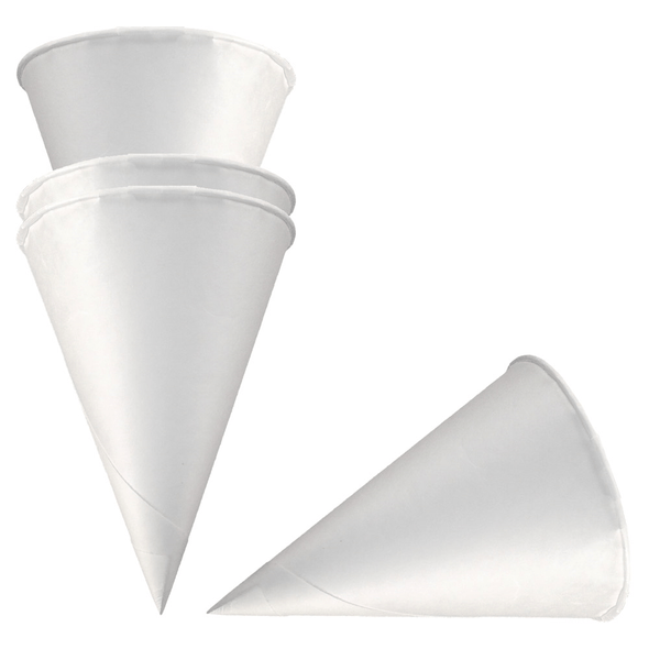 Cups Cones voor Water White Paper