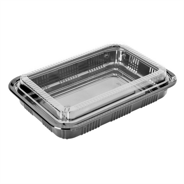 Container with Black PS Lid Container with Black PS Lid