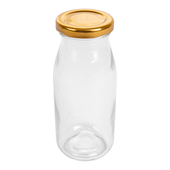 Fles met kristalhelder deksel Fles met kristalhelder deksel