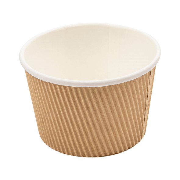 Gobelets En Carton Kraft Marron 360 Ml - Lot De 50 Avec Couvercles, Jetables, Micro-ondes Safe, Pour Soupe, Salade, Glace - 13