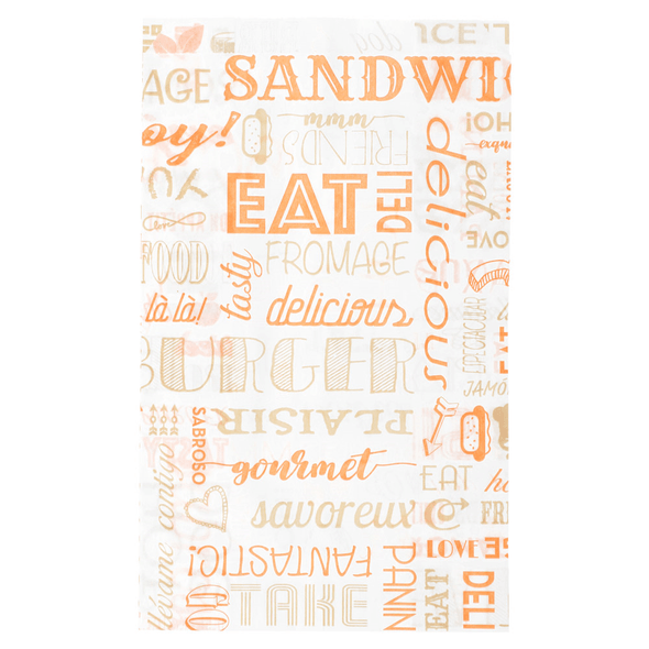 Burger Bags "Parole" Anti-Fat Parchment Burger Bags "Parole" Anti-Fat Parchment