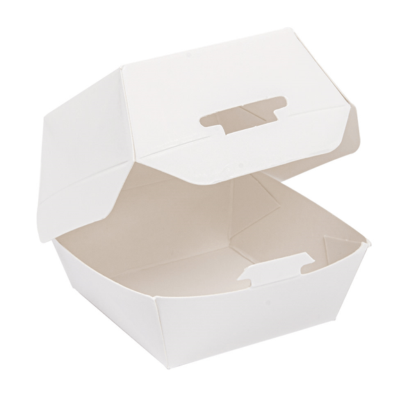 Boîtes Mini Hamburger Carton Blanc