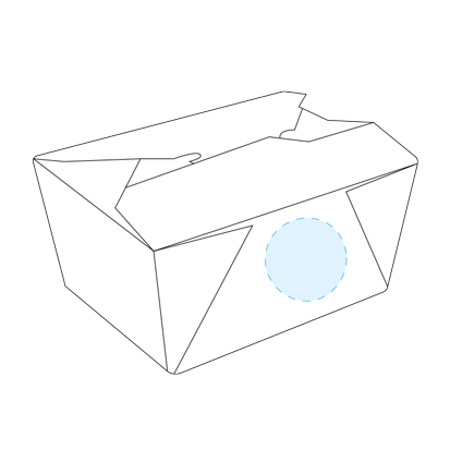 Kasser til rektangulære mikrobølger Sort pap - Ikke anvendelig - 1