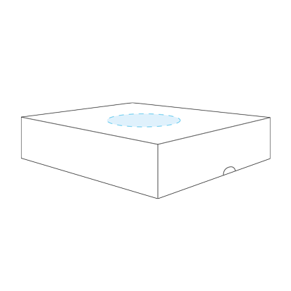 Catering-Boxen Mikro-Wellpappe flach weiß - Unzutreffend - 1